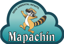 Logotipo Serie ambiental infantil Mapachín 