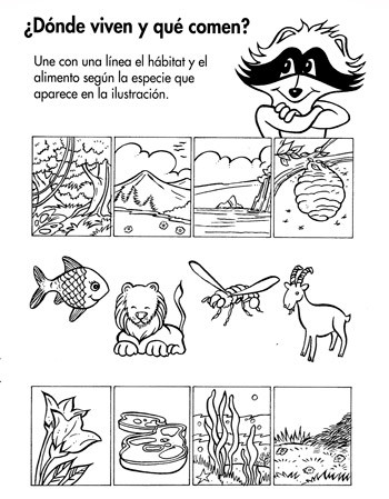 lámina actividades para niños descargable